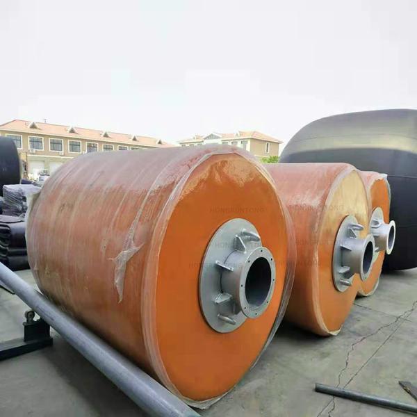 Boia de suporte de cadeia de polietileno através de uma boa de tipo para portos / construção naval