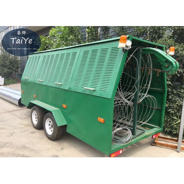 Military Police Use Mobile Security Barrier High Compact Security Wire Fence