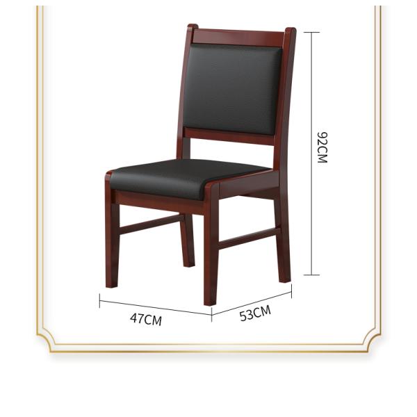 Back Leather Chair with Wooden Frame for Conference Meeting Room Reception Chair Government Office Chairs
