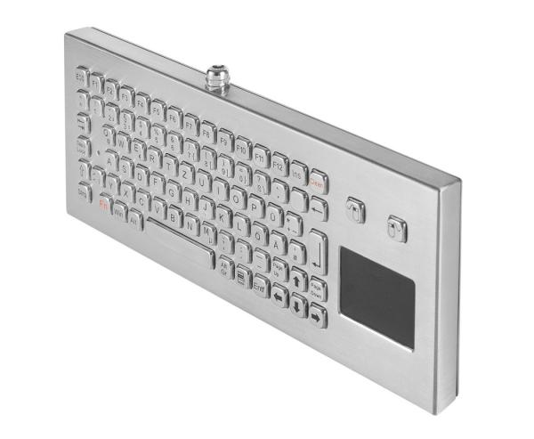 IP68 USB Metal Industrial Keyboard with Ruggedized Touchpad for Coal Mine