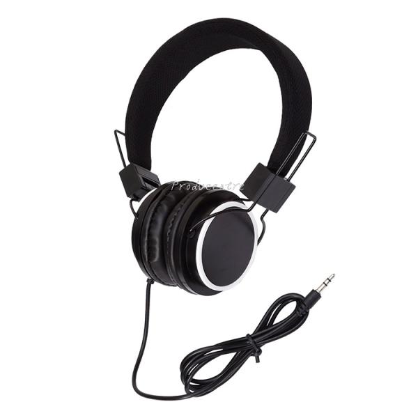 HIFI sound true stereo wired earphone headphone headset with over ear ear cushion ear pads
