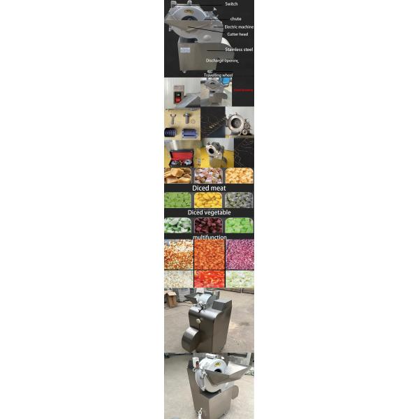 Big Capacity Fruit Processing Machine Hot Selling Vegetable Slicer Chopper Potato Cutter Grinder
