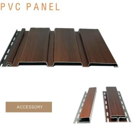 Wpc Fluted Wall Panel Fireproof Moisture Proof Exterior Wall Decoration