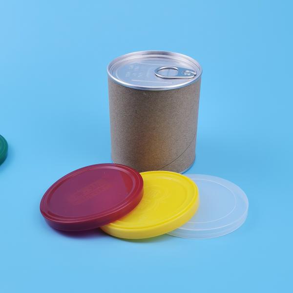 Tin Can 52mm 153mm PE Round Plastic Lids For Machine Operated