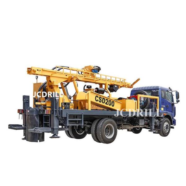 ISO Full Hydraulic 200 Meters Truck Mounted Water Drilling Rig Machine