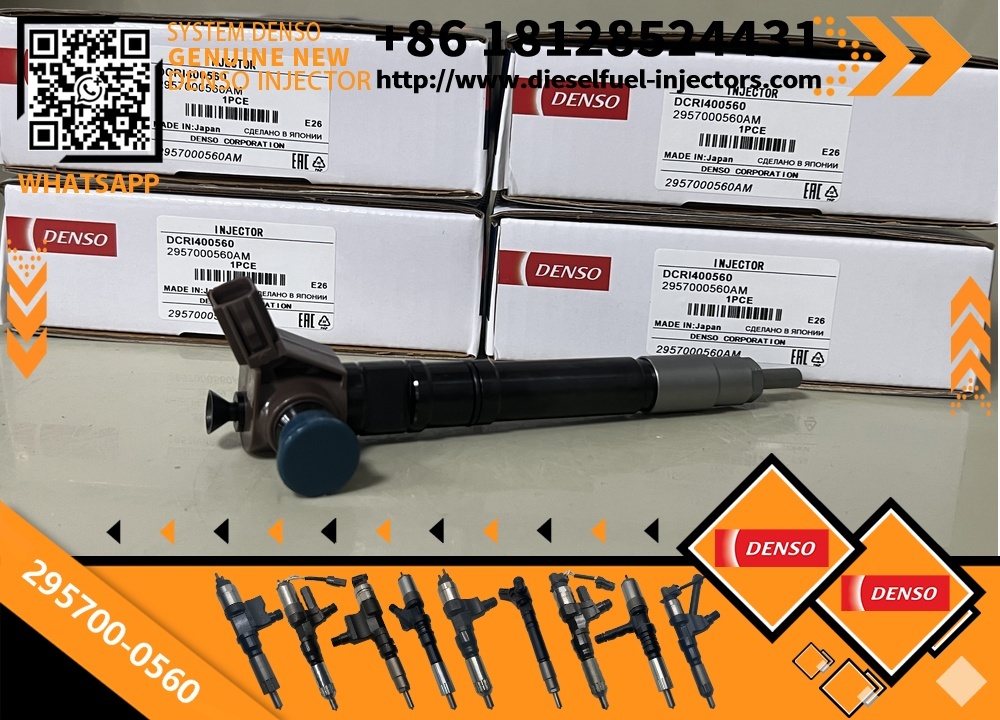 Denso Piezo Common Rail Fuel Injector 295700-0560 23670-0E020 23670-09430 23670-19025 for Toyota Hilux Fortuner 2GD-FTV 2.4L