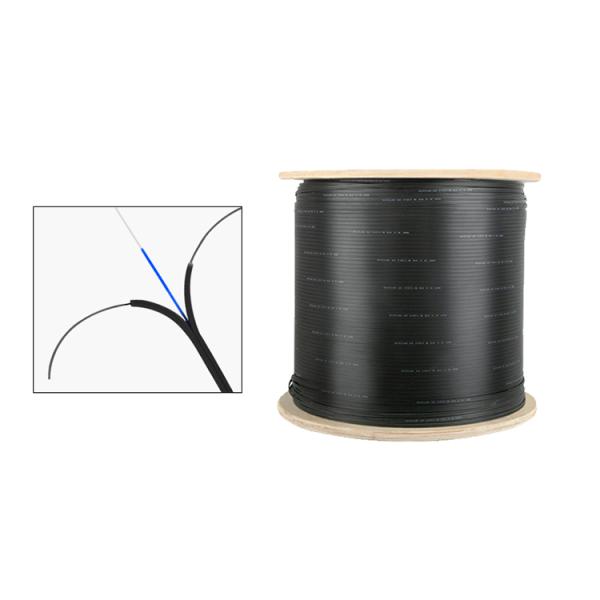 G657A LSZH Jacket 4 Core Outdoor FTTH Drop Cable With Messenger