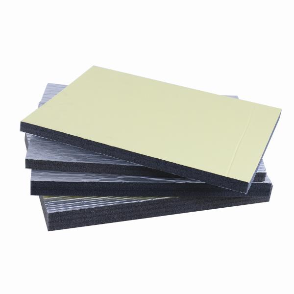 Soundproof Closed Cell XPE Foam Backed Aluminum Film Insulation For HVAC System