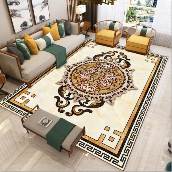 O assoalho antigo europeu da sala de visitas atapeta o tapete de 80*120cm sob o sofá