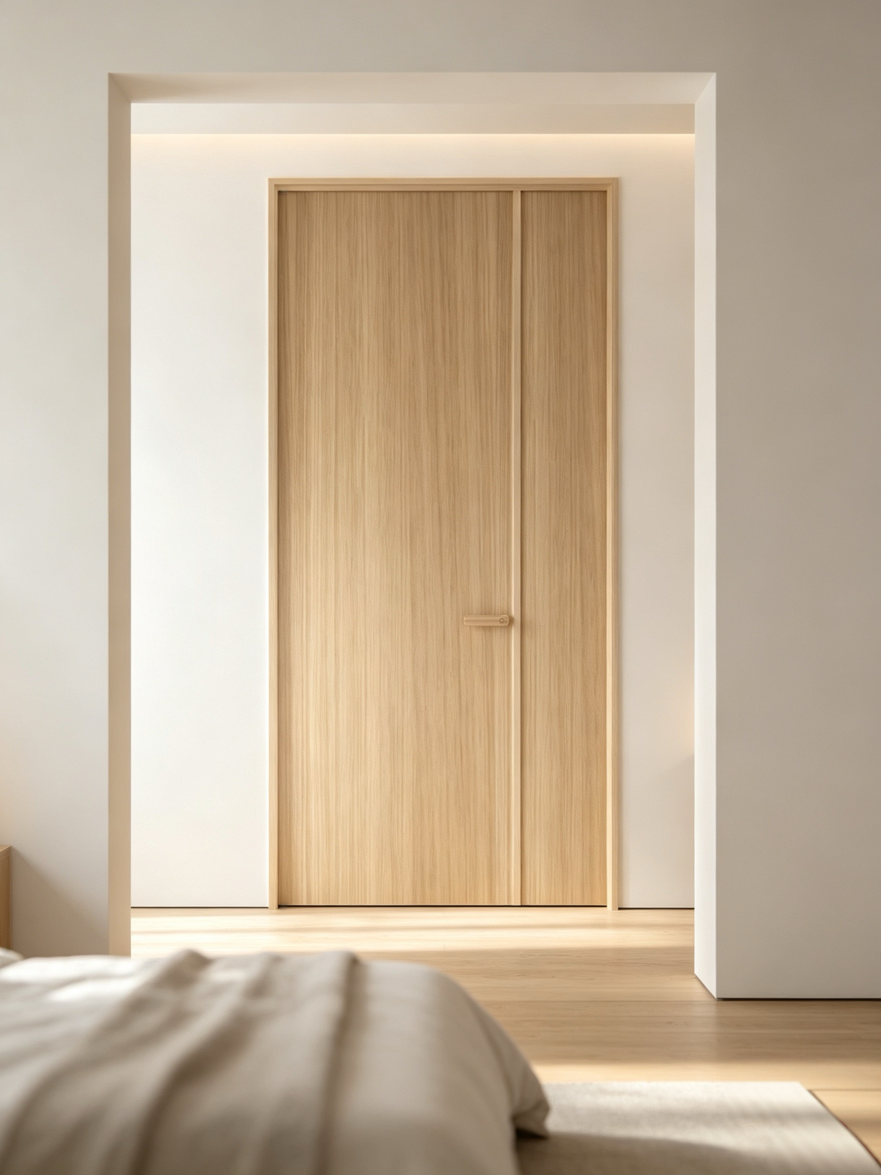 Custom Size T6-T5 Aviation-grade Aluminum Wood Composite Soundproof Interior Door