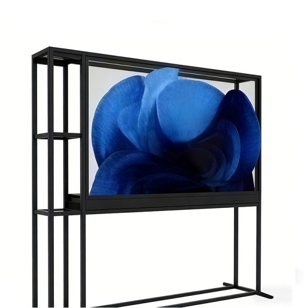 77 Inch Seamless Matrix Splicing Transparent OLED Display Unit for Large-Scale Video Wall and Exhibition Showcase