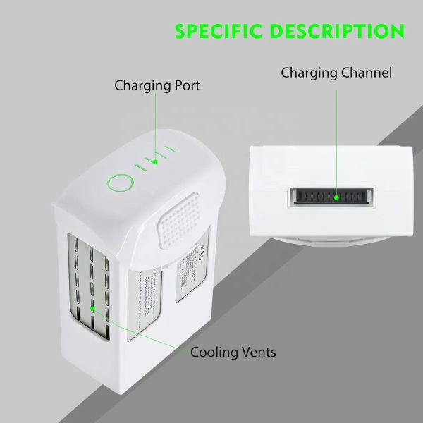 For Sub-Phantom 4 Pro Drone Accessories 5870mAh 15.2V Intelligent Flight Li-Po Battery with Security Protection for DJI