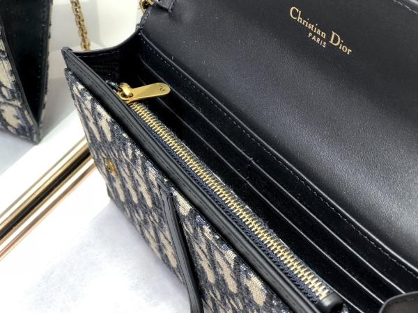 OEM Branded Saddle Long Dior Oblique Jacquard Pouch Wallet