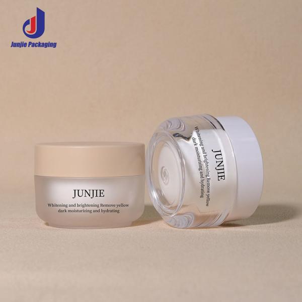 Personnaliser les couvercles 50g Cream Cosmétique vide Boîtier pour Crème solaire et de luxe Crème pour le visage et le corps emballage