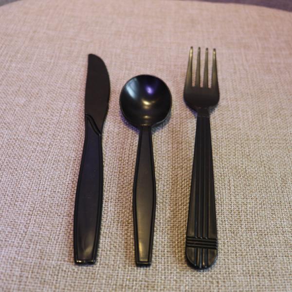Straight Style Disposable Biodegradable Plastic Knife Fork Spoon 2.700kg Gross Weight