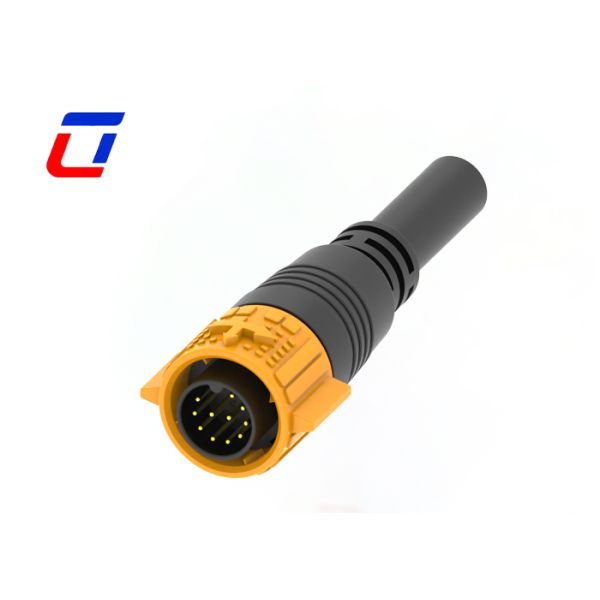 300V PA66 Wire To Board 11 Pin LED Light Connector TUV M19 Waterproof Connector