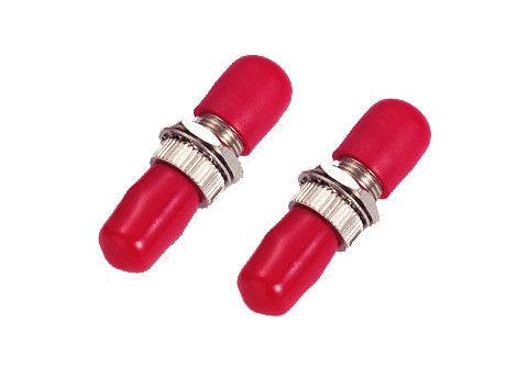 Sleeve ST Simplex Fiber Optic Adapter Connector with Red Yellow Black Cap