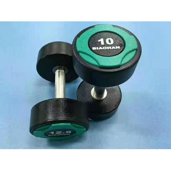 10LBS Gym Fitness Dumbbell PU Round Hex Head Dumbbells For Home Exercise