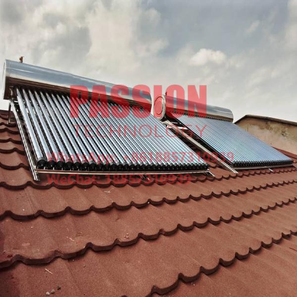 201 Vacuum Tube Pressurized Solar Water Heater 200L 304 Heat Pipe Solar Collector
