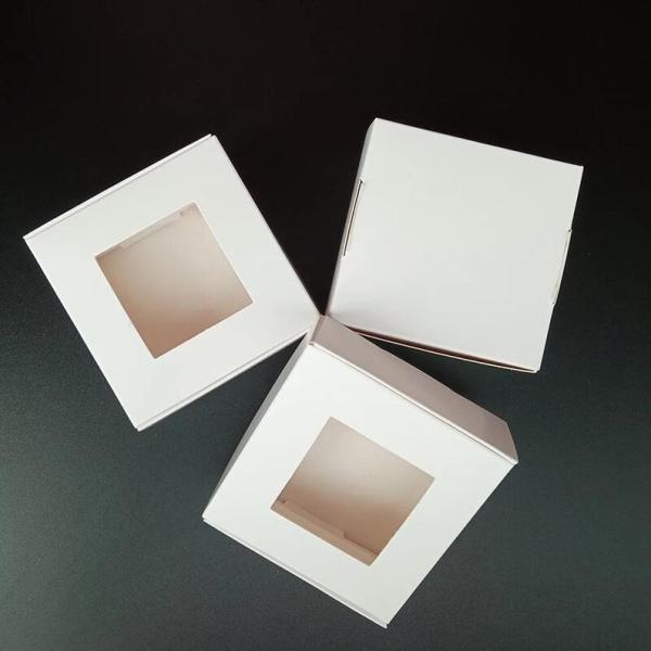 Square Transparent Craft Paper Accessory White Card Present Gift Direct and Hot Stamping