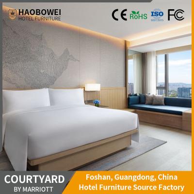 Foshan Modern Luxury Standard King Size Bedroom Set for Marriott Hotel Customization