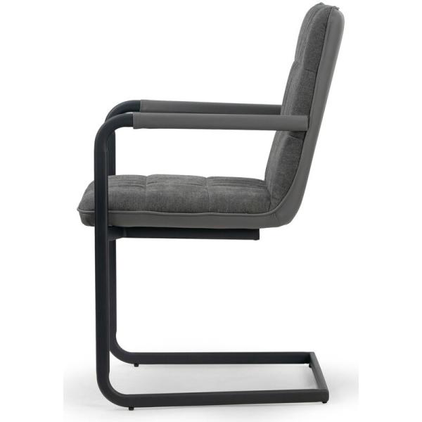 Luxury Gray Velvet Seater Z Shape 880mm Modern Leisure Chair