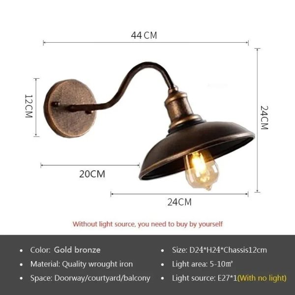 Courtyard Balcony Entrance staircase Hallway  LED Industry American Wall Light(WH-VR-121)