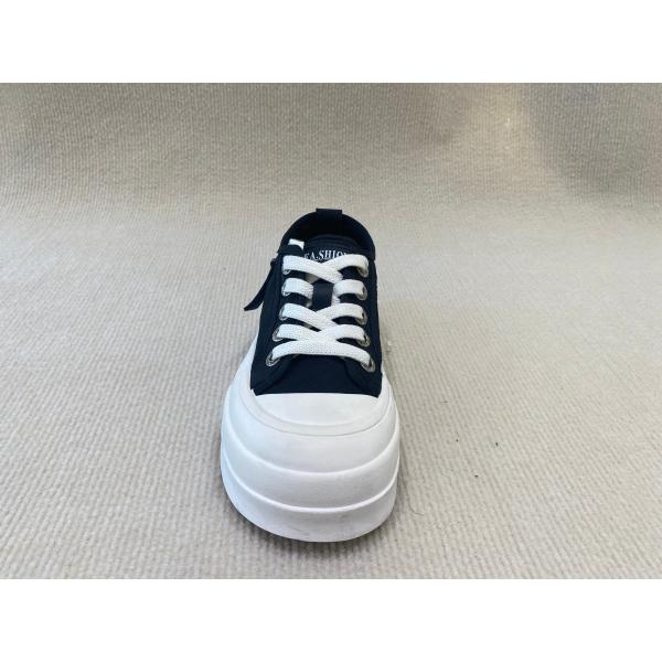Size 35-40 Black And White Designer Sneakers Lace Up Thick Bottom Sneakers