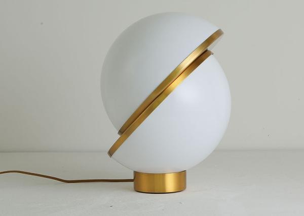 1.8m Cable Study Spherical Acrylic Dia 300mm Bedside Table Lamp