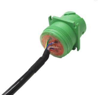 OEM Type 2 Green J1939 9 Pin Deutsch To Obd2 Cable Connector For Truck Reader