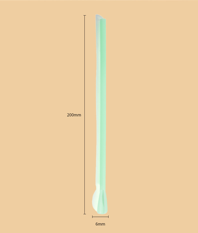 Straight Style Disposable Milkshake Straw with PP Spoon Tube Eco-Friendly and Dule-