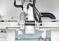 Servo híbrido dinâmico do parafuso de máquina do distribuidor da colagem do PLC