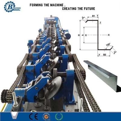 C Z Profile / Metal Steel Purlin Roll Forming Machine Mitsubishi Controller