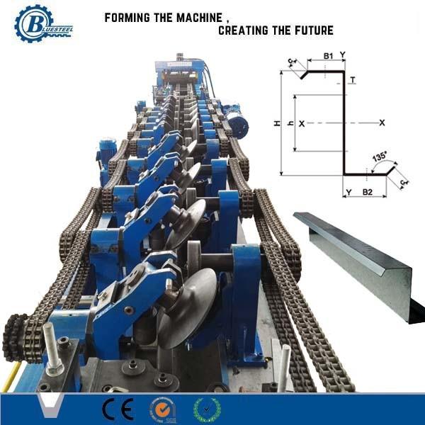 C purlin Forming Machine with 18-20 Stations Cutting Tolerance ±2mm for 120-300mm Width of Raw Material