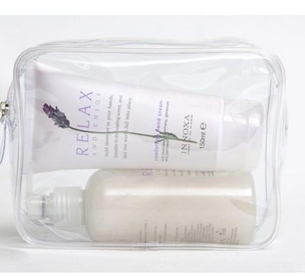 Customized Logo PVC Zip-Lock Plastic Bag For Makeup Tools