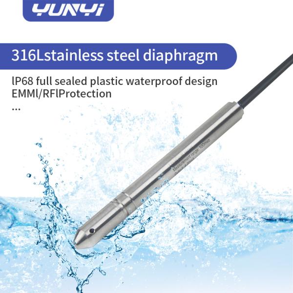 Yunyi LoRaWAN 200m Dip Meter Well Wireless Water Level Deep Pressure Sensor Submersible Transmitter 100m for Wholesale
