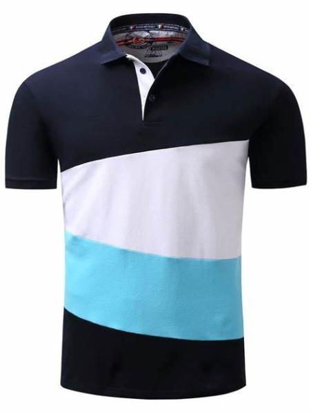 Mens POLO T Shirts 100% Cotton Short Sleeve Customized Screen Printing Casual Style
