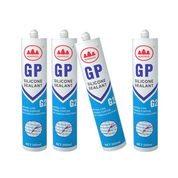 Résistant aux intempéries Transparent 300 ml Silicone sédatif acétique durcissant verre