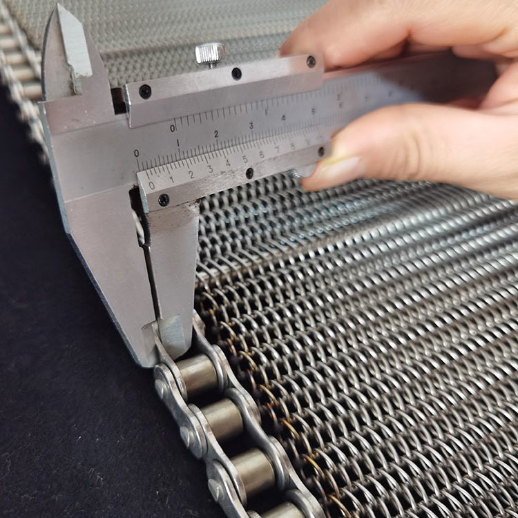 Stainless Steel Wire Mesh Conveyor Belt Baking Food Processing Oven Balanced Weave 316 Pizza Tunnel