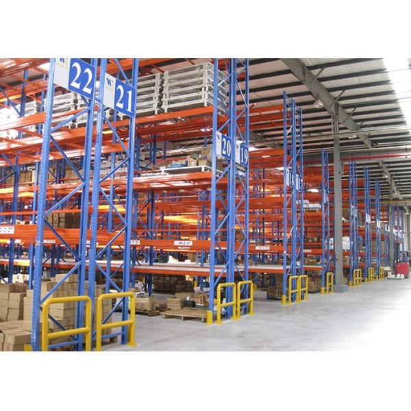Double Deep Cross Beam Selective Pallet Rack Uprights 1000kg/Layer