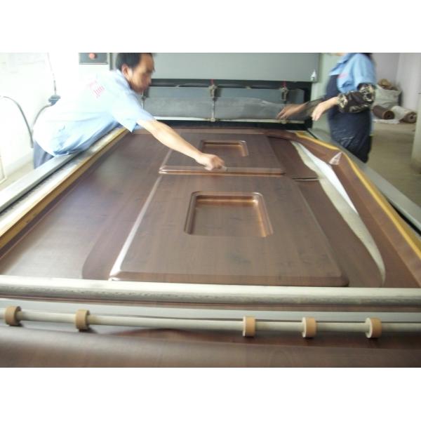 PVC Membrane Classic Cabinet Doors Solid Color With 0.3mm Thickness