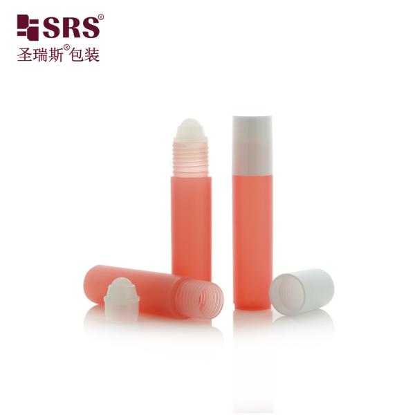Matte Frosted Finish 10ml White PP Roll On Bottle for Essential Oil