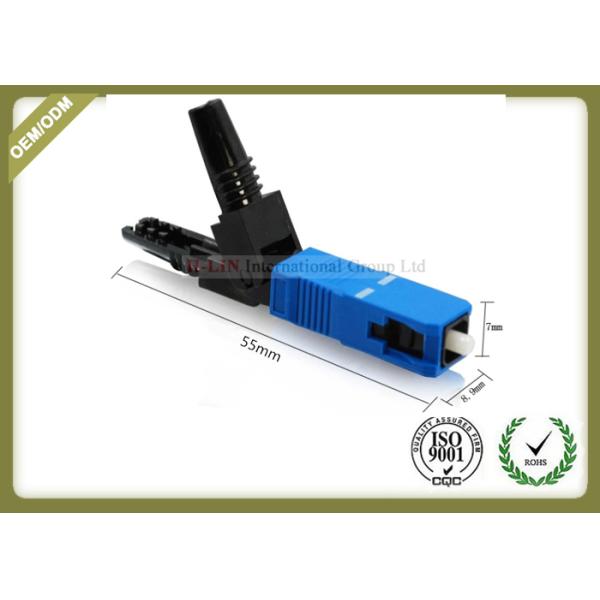 Professional Fiber Optic Accessories SC UPC SM MM Fiber Fast Connector 52~55mm Length