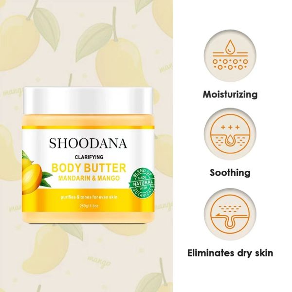 Private Label Vegan Herbal Collagen Whitening Body Lotion Cream with Vitamin C Mandarin & Mango Fragrance for All Skin Types