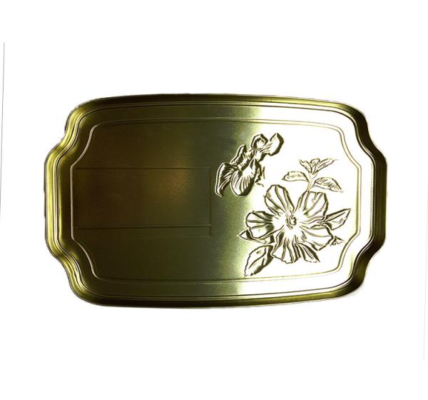 Food Grade Tin Cookie Box For Packaging , Chocolate Tin Box Recyclable