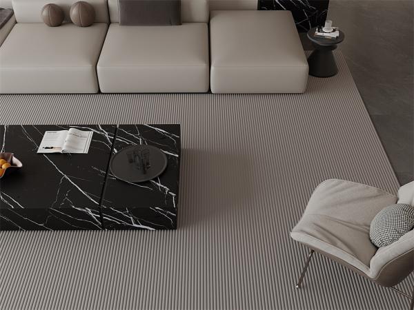 1420x2700mm Matt Black Sintered Stone Slab for Countertops