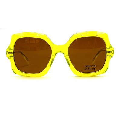 Acetate Frame Sunglasses Featuring Modern Style——model AS122 - CR 39 100% UV Protection, ODM/OEM factory