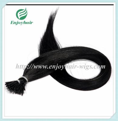Pre-Bonded Hair 10-28 100s/pack 1# color Straight Human Hair Brazilian hair extension