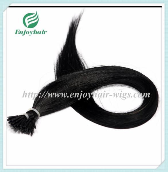 Pre-Bonded Hair 10-28 100s/pack 1# color Straight Human Hair Brazilian hair extension