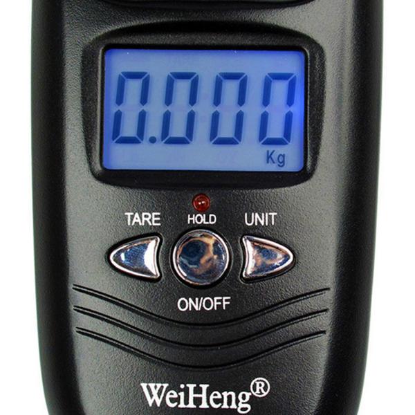 ABS Plastic Stainless Steel WeiHeng WH-A17 50kg Black Gold Electronic Hanging Scales for Accurate and Weighing